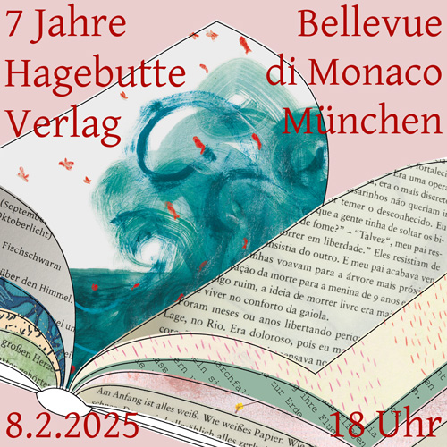 Eine Collage von Martin Pflanzer unter Verwendung von Illustrationen von Azul López, Ruth Feile, Vítor Rocha, Eva Gremmer und Ayeda Alavie. © Hagebutte Verlag